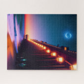 Der mondbeleuchtete Pier Puzzle (Horizontal)