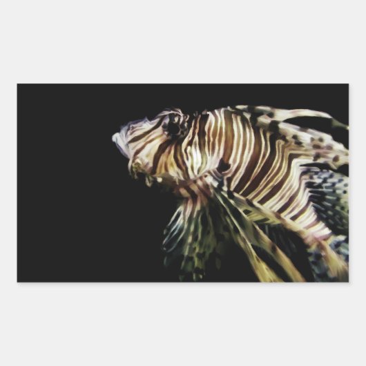 Der Mondfisch Rechteckiger Aufkleber (Vorderseite)