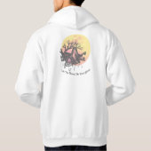 Der Mondführer, Wolf auf dem Mond und Gothic Lette Hoodie (Rückseite)