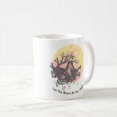 Der Mondführer, Wolf auf dem Mond und Handschrift  Kaffeetasse (VorderseiteRechts)