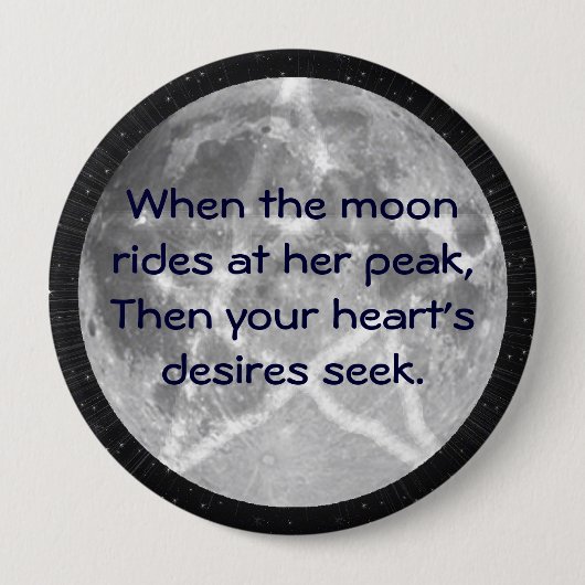 Der Mondknopf der Hexe Button (Vorderseite)