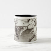 Der mongolische Führer, Hulagu, khan vom Ilkhanate Zweifarbige Tasse (Mittel)