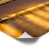 Der Monsun heute Abend über der Bay Bridge Poster (Ecke)