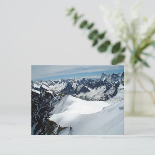 Der Mont Blanc, Frankreich Postkarte (Stehend Vorderseite)