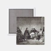 Der Mont de Piete, von 'Freizeit Stunde', 1891 Magnet (Vorderseite/Rückseite)