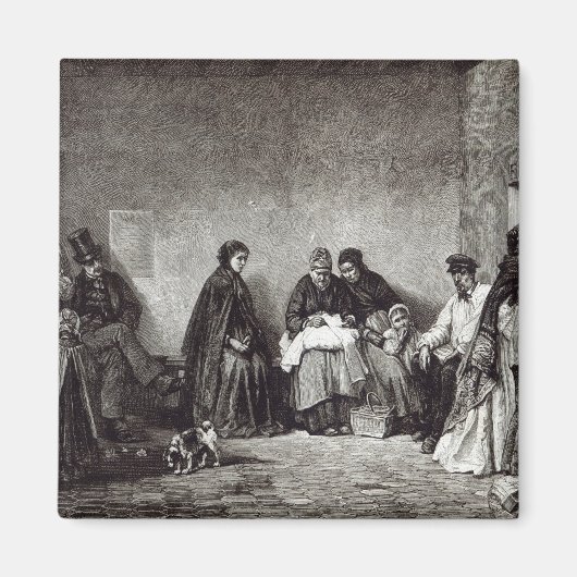 Der Mont de Piete, von 'Freizeit Stunde', 1891 Magnet (Vorne)
