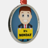 Der Montag Silbernes Ornament (Rechts)