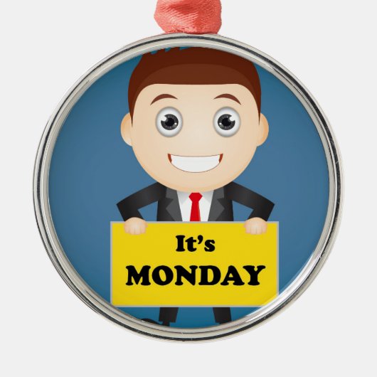 Der Montag Silbernes Ornament (Vorne)