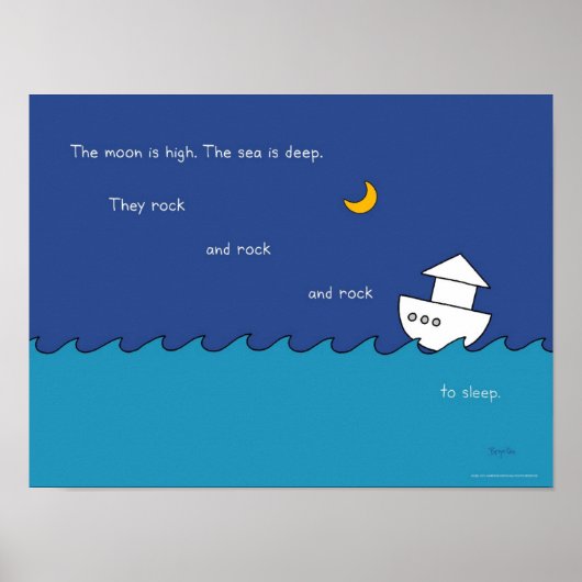 DER MOON IST HÖCHSTES Poster von Sandra Boynton (Vorne)