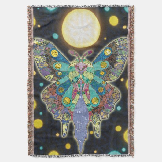 Der Moon Moth Spirit Decke (Vorderseite Vertikal)