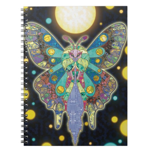 Der Moon Moth Spirit Notizblock (Vorderseite)