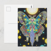 Der Moon Moth Spirit Postkarte (Vorne/Hinten)