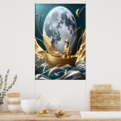 Der Moonlit Fisherman's Dream Poster (Küche)