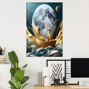 Der Moonlit Fisherman's Dream Poster