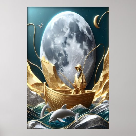 Der Moonlit Fisherman's Dream Poster (Vorne)