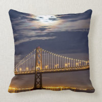 Der Moonrise heute Abend über der Bucht-Brücke