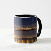 Der Moonrise heute Abend über der Bucht-Brücke Tasse (VorderseiteRechts)