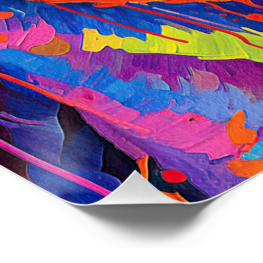 Der Mops Dog 005 - Zetton Ziana Poster (Ecke)