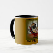 Der Mops ist herein! Tasse (Vorderseite Links)