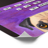 Der Mops ist unschuldig Poster (Ecke)