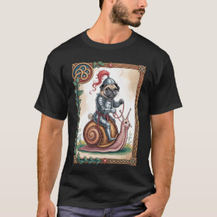 Der Mops-Ritter und die schnelle Schnecke T-Shirt