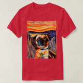 Der Mops schreit T-Shirt (Design vorne)