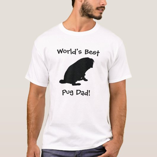 Der Mops-Vater-T - Shirt der Welt bester (Vorderseite)