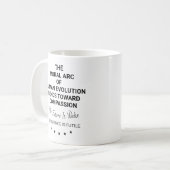 Der moralische Arsch der menschlichen Evolution Kaffeetasse (Vorderseite Links)