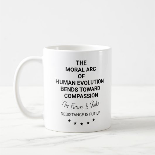 Der moralische Arsch der menschlichen Evolution Kaffeetasse (Links)