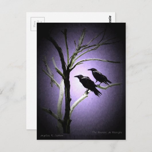 Der Mord um Mitternacht Postkarte (Vorne/Hinten)