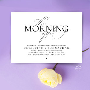Der Morgen danach, Post-Hochzeits-Brunch-Elopement Einladung