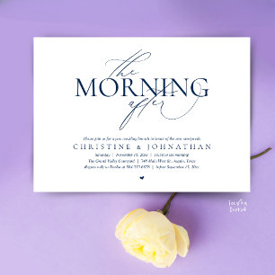 Der Morgen danach, Post-Hochzeits-Brunch-Elopement Einladung