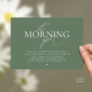 Der Morgen danach, Post-Hochzeits-Brunch-Elopement Einladung