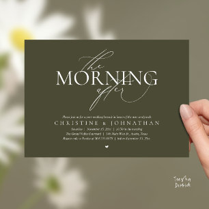 Der Morgen danach, Post-Hochzeits-Brunch-Elopement Einladung