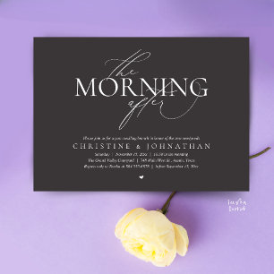 Der Morgen danach, Post-Hochzeits-Brunch-Elopement Einladung