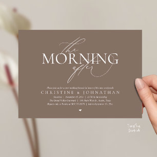 Der Morgen danach, Post-Hochzeits-Brunch-Elopement Einladung