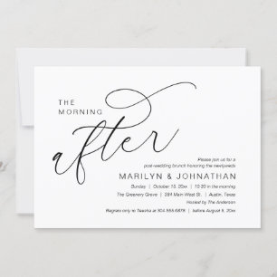 Der Morgen danach, Post-Hochzeits-Brunch-Feier Einladung