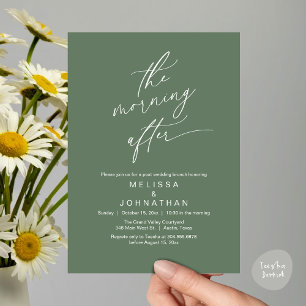 Der Morgen danach, Romantischer postwedding-Brunch Einladung