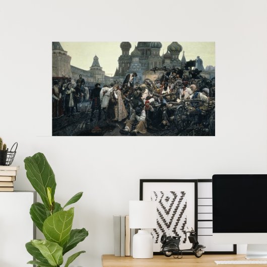 Der Morgen der Hinrichtung des Streltsys Poster (Heimbüro)