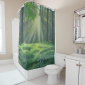 "Der Morgen ist kaputt" Duschvorhang (Beispiel)