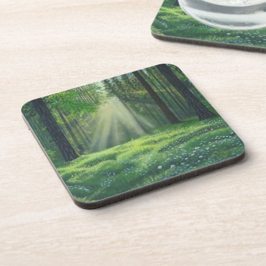 "Der Morgen ist kaputt" Getränkeuntersetzer (Linke Seite)