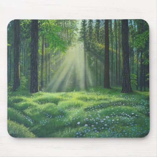 "Der Morgen ist kaputt" Mousepad (Vorne)