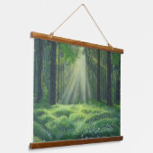 "Der Morgen ist kaputt" Wandteppich Mit Holzrahmen (Gewinkelt)