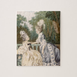 Der Morgen-Kleid der Damen, 1771 (Farbstich) Puzzle