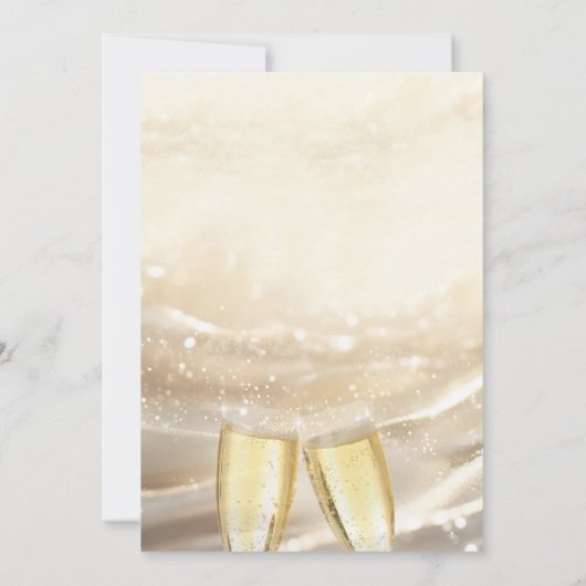 Der Morgen nach dem goldenen Flitterwochen Einladung (Rückseite)