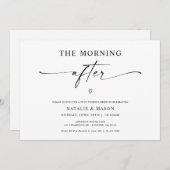 Der Morgen nach dem Minimalistischen Brunch nach d Einladung (Vorne/Hinten)