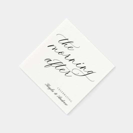 Der Morgen nach der Hochzeit Napkins Serviette (Ecke)