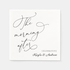 Der Morgen nach der Hochzeit Napkins Serviette