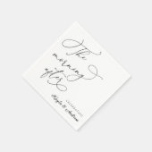 Der Morgen nach der Hochzeit Napkins Serviette (Ecke)