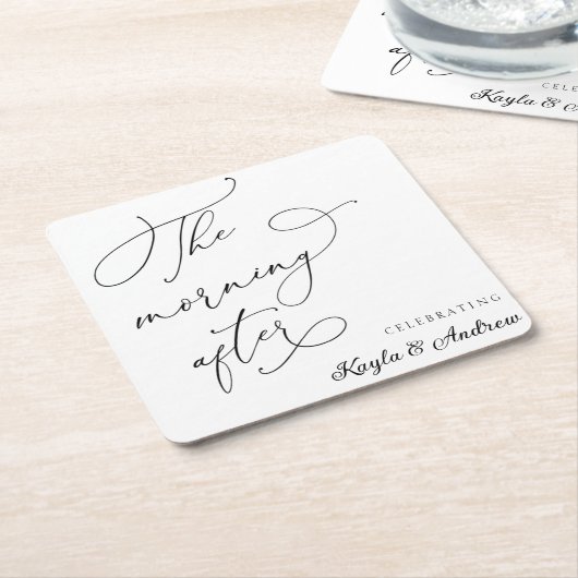 Der Morgen nach der Hochzeit Rechteckiger Pappuntersetzer (angewinkelt)